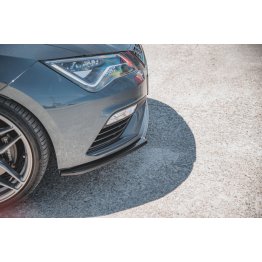 Накладка сплиттер на передний бампер на Seat III Cupra / FR рестайл